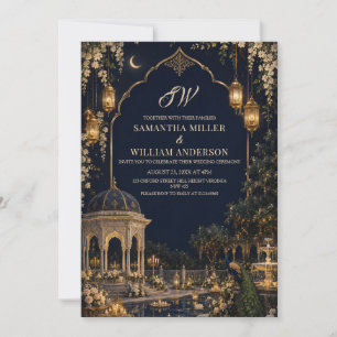 Royal Mughal Wedding Invitation