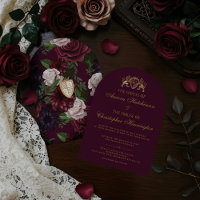 Royal Muse Mediaeval Fantasy Plum Floral Wedding