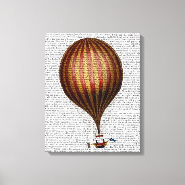 Royal Nassau Balloon Hot Air Balloon Canvas Print (Front)