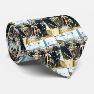 Royal Naval Exhibition 1891 Vintage Hardhat Diver Tie