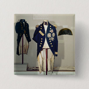 Royal Naval uniform worn 15 Cm Square Badge