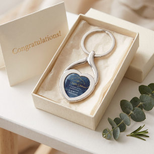 Royal Navy Gold Retirement Award Plaque Custom Key Ring