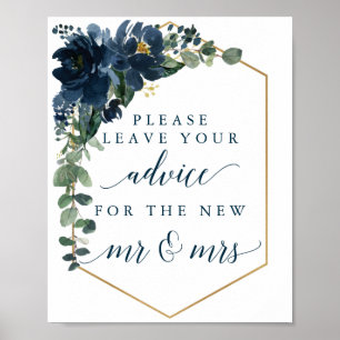 Royal Navy Wedding Sign Advice for the Mr & Mrs