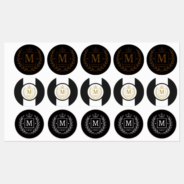 "Royal NMKY Emblem – Monogram M Crest Design" (Sheet)