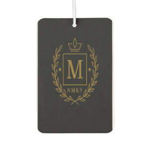 "Royal NMKY Emblem – Monogram M Crest Design" Car Air Freshener