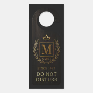 "Royal NMKY Emblem – Monogram M Crest Design" Door Hanger