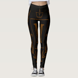 "Royal NMKY Emblem – Monogram M Crest Design" Leggings