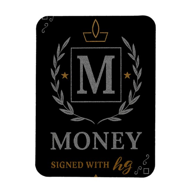 "Royal NMKY Emblem – Monogram M Crest Design" Magnet (Vertical)