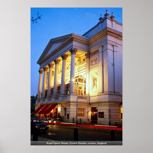 Royal Opera House, Covent Garden, London, England Poster (Front)