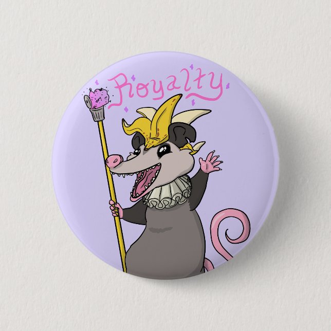 Royal Opossum Button (Front)