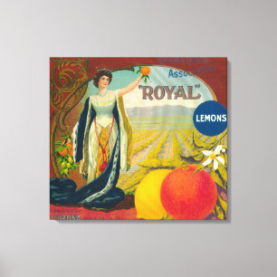 Royal Orange LabelCorona, CA Canvas Print