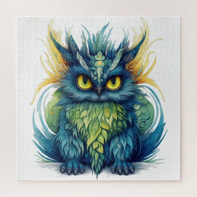 Royal Owl Fantasy Creature Puzzle (Vertical)