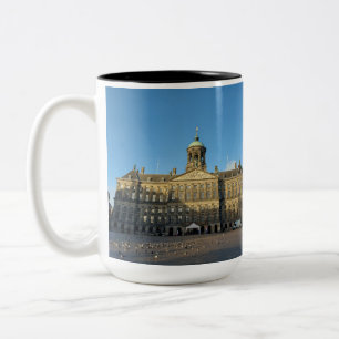 Royal Palace Amsterdam Two-Tone Mug, 15 oz Coffee Mug