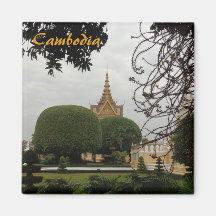 Royal Palace Gardens, Phnom Penh, Cambodia Magnet