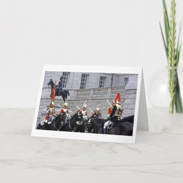 Royal Palace Guard Folded Blank Greeting Card (Front)