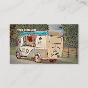 Royal Parks Vintage Ice Cream Truck Business Card