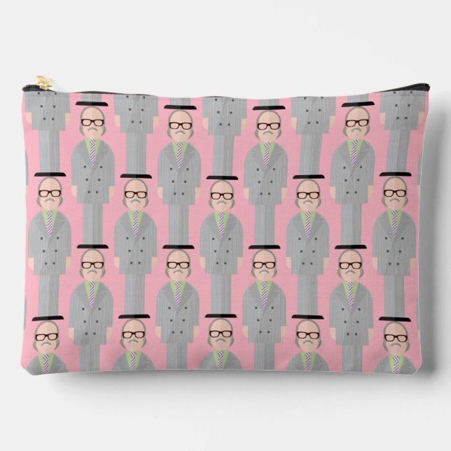 Royal – Patterned Zipper Accessory Pouch (Front)