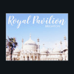 Royal Pavilion Brighton England TRAVEL Postcard<br><div class="desc">Hello! Hope you like this photo I took! Feel free to add your own text and check my shops for more!</div>