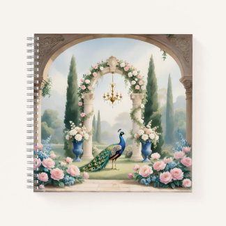 Royal Peacock Garden"Personalized SSpiral Notebook