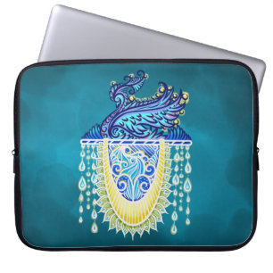 Royal Peacock Radiance Laptop Sleeve