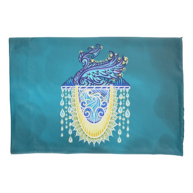 Royal Peacock Radiance Pillowcase (Front)