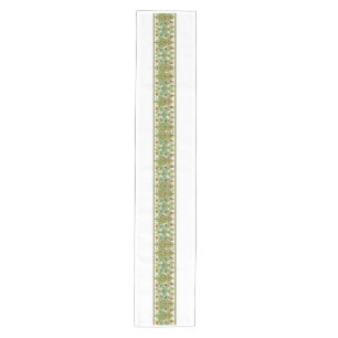 Royal Persian Gold Filigree Luxury Botanical Medium Table Runner