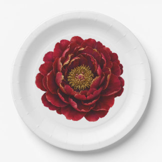 Royal Persian Gold Filigree | Luxury Botanical Paper Plate