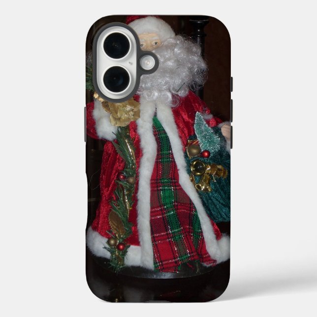 Royal Plaid Hohoho Santa Merry Christmas  Case-Mate iPhone Case (Back)