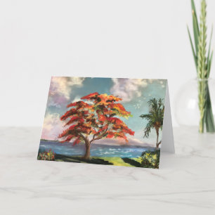 "Royal Poinciana" Blank Note Card