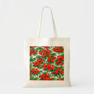 Royal Poinciana Delonix Red Floral Botanical Tote Bag