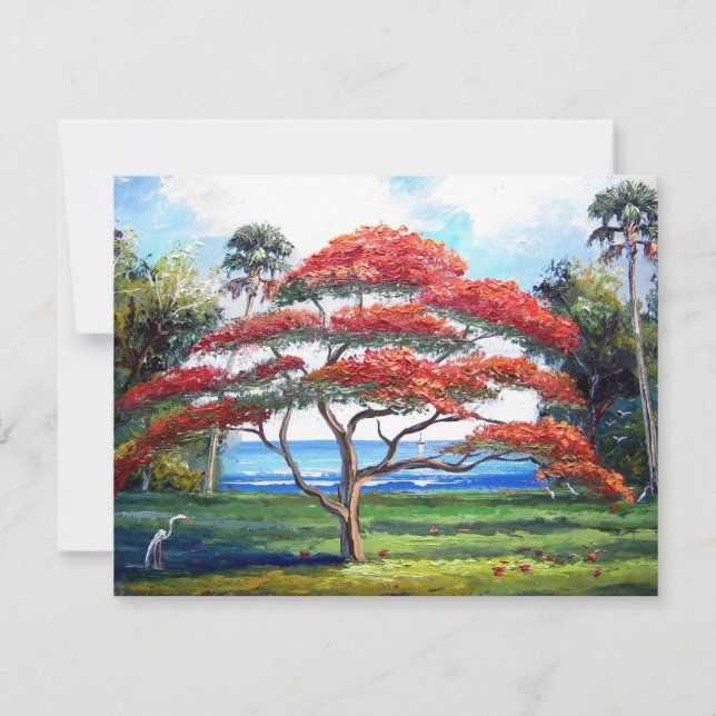 Royal Poinciana Tree Art (Front)