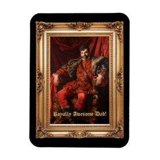 Royal Portrait Custom Personalised Photo Ornate Magnet