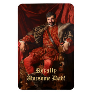 Royal Portrait Custom Personalised Photo Ornate Magnet