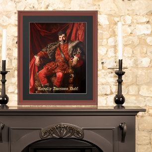 Royal Portrait Custom Personalised Photo Ornate Poster