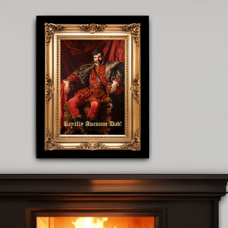 Royal Portrait Custom Personalised Photo Ornate Poster
