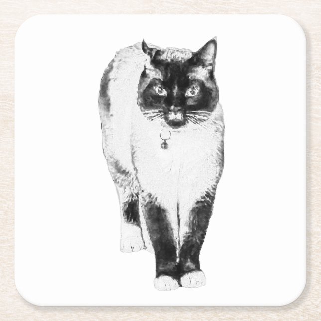 Royal Presence Square Paper Coaster (Front)