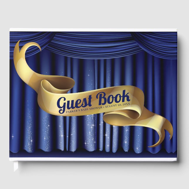 Royal Prince Baby Shower Guest Book (Front)