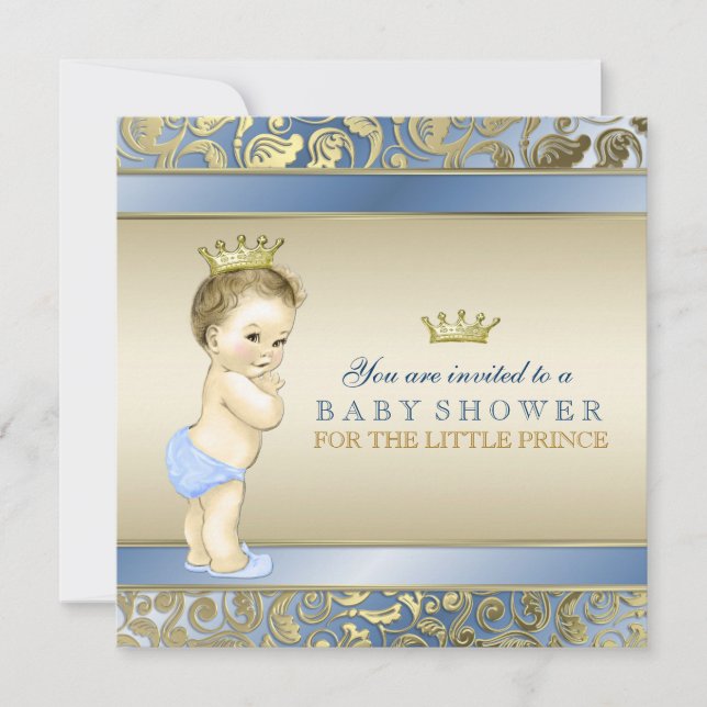 Royal Prince Baby Shower Invitation (Front)