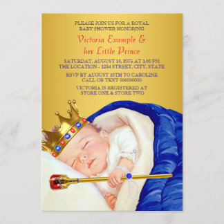 Royal Prince Baby Shower Invitation