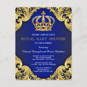 Royal Prince Baby Shower Invitations