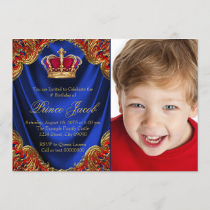 Royal Prince Birthday Party Invitation
