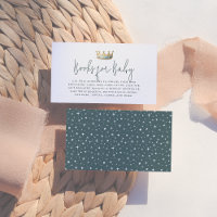 Royal Prince Blue Crown Baby Shower Books For Baby