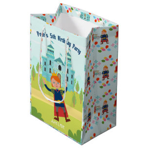 Royal Prince Boy Birthday Party Medium Gift Bag