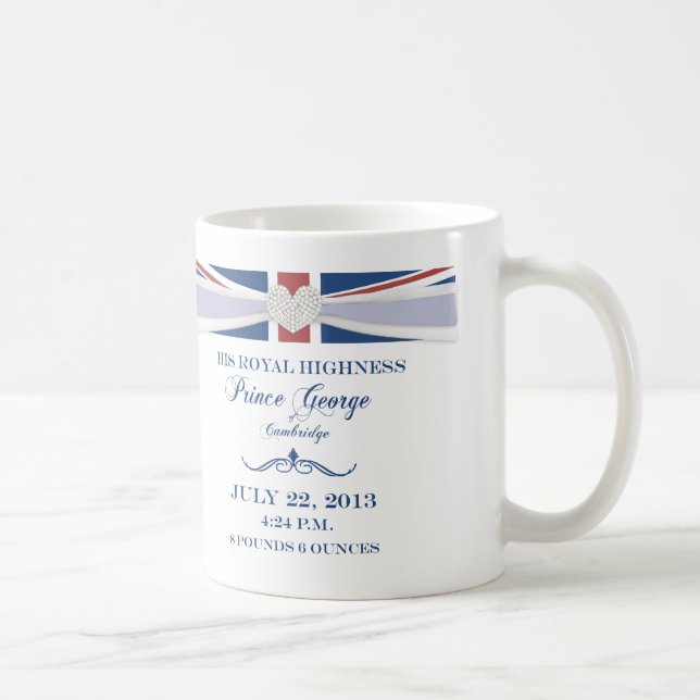 Royal Prince George Baby Souvenir Mug (Right)