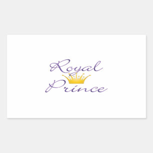 Royal Prince Rectangular Sticker