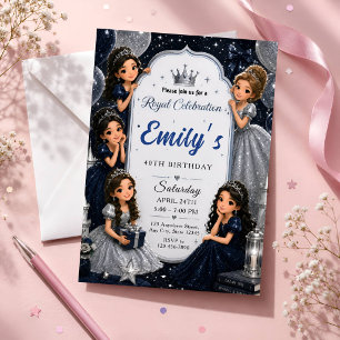 Royal Princess 40th Birthday Invitation Woman