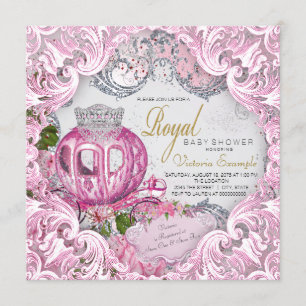 Royal Princess Baby Girl Shower Invitation