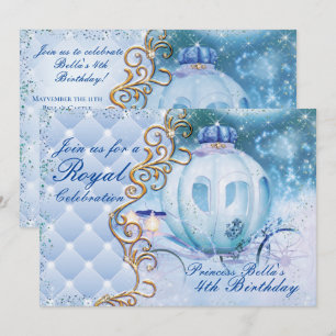 Royal Princess Birthday Party Invitations
