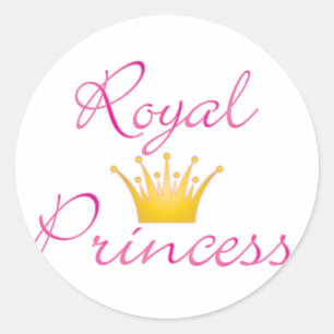 Royal Princess Classic Round Sticker