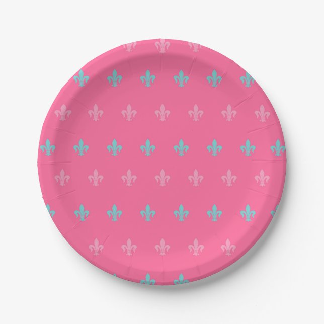 Royal Princess Girl Birthday Party Paper Plate (Front)